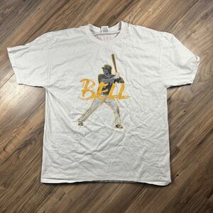 Pittsburgh Pirates T Shirt Adult XL Josh Bell MLB‎ Graphic White Baseball Men’s